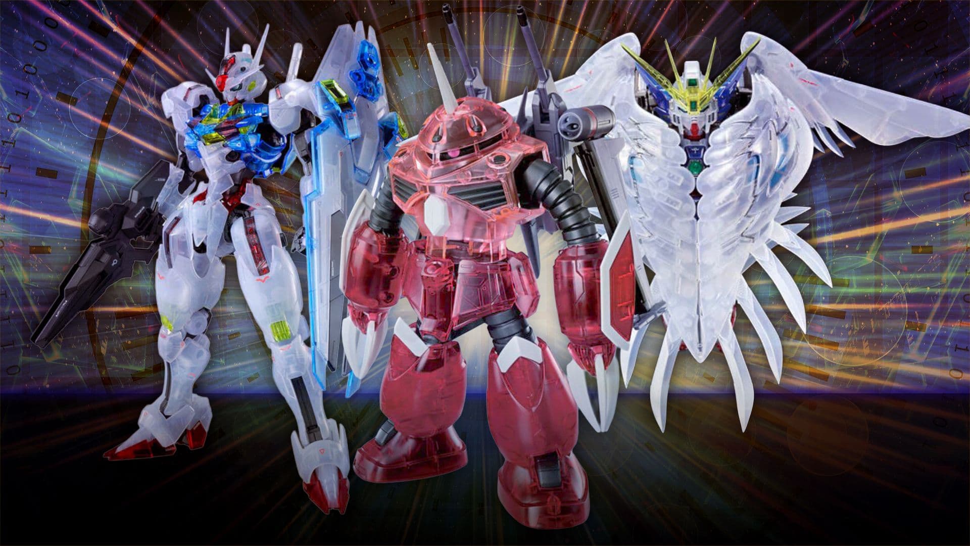 Gundam Reveals 3 New Clear Gunpla Model Kits for Wing Zero, Aerial & Z’Gok cover image